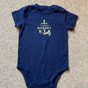 NWOT Carters Captain Adorable anchor 9 onesie
